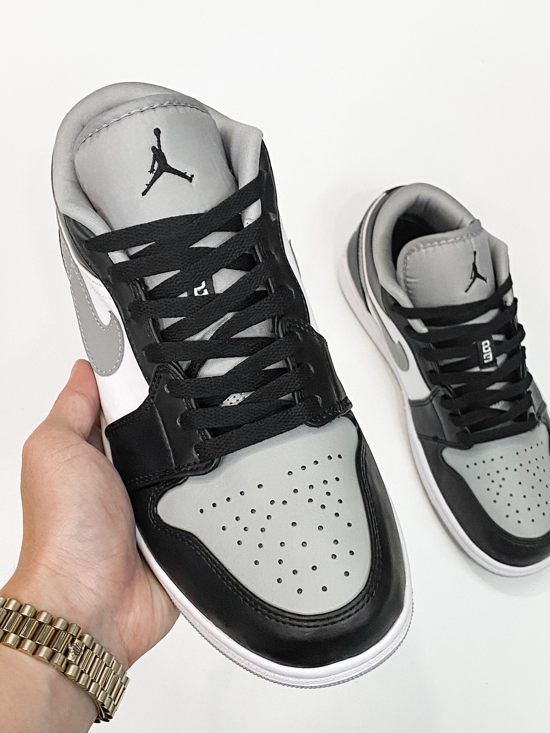 GiÀy Jordan 1 Low Nam NỮ Cao CẤp XÁm Đen Giày Nike